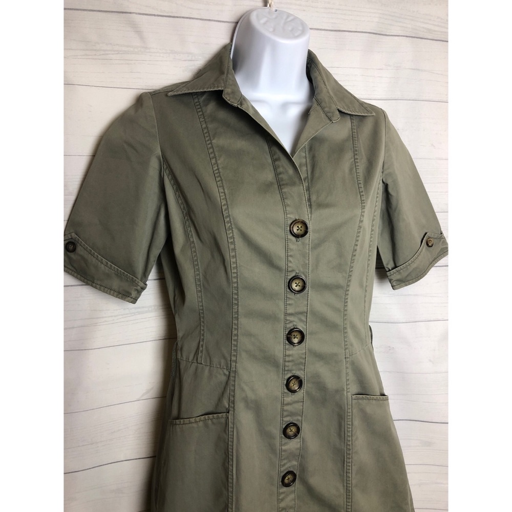 Banana Republic Midi Dress color green size 0 - Picture 3 of 8